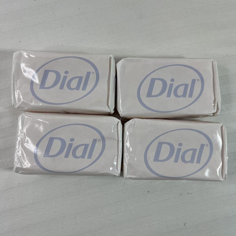 Dial Antibacterial Soap 4oz Bars‎ (Lot of 4) Individually Wrapped